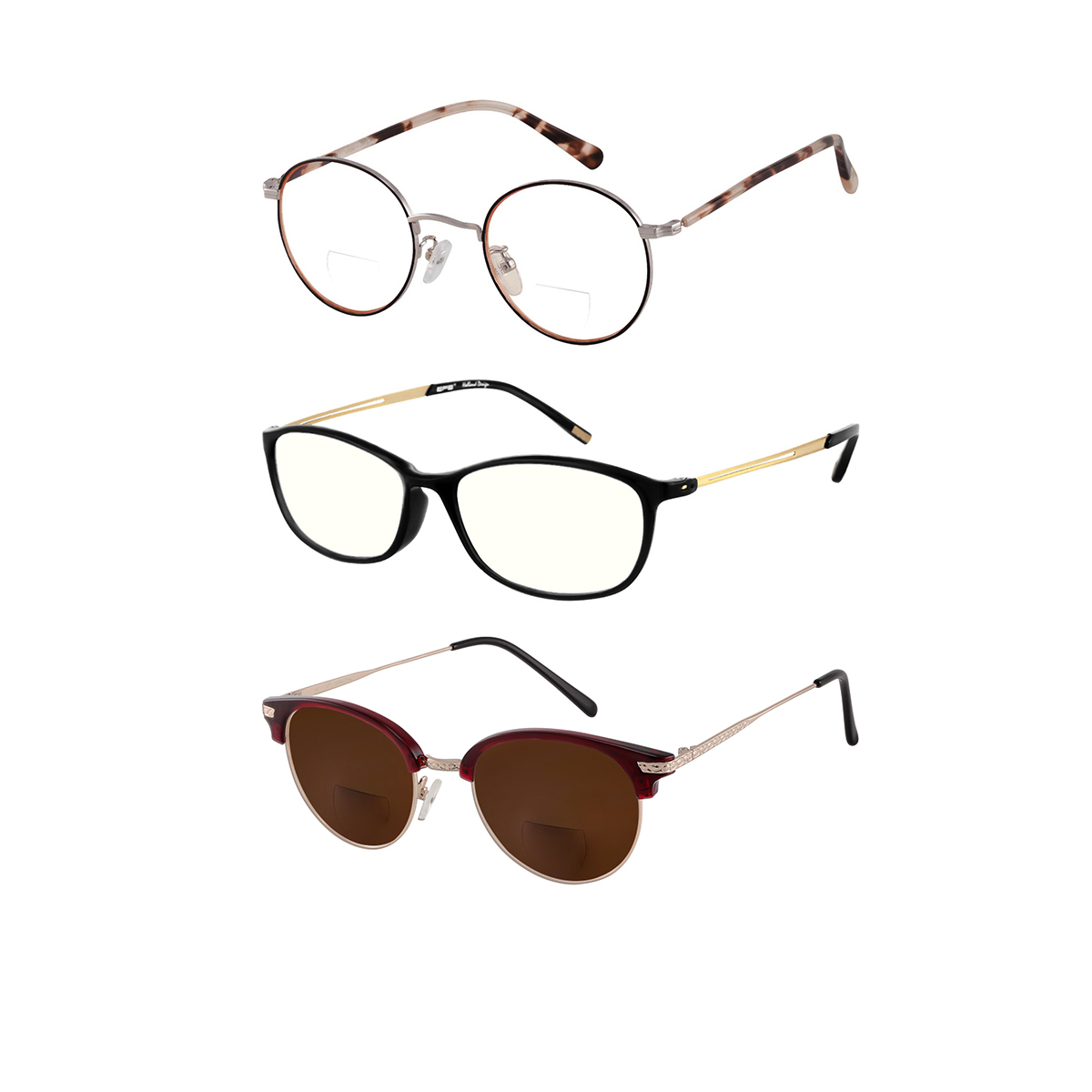 browline reading-glasses #529 - multicolor